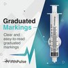 Fifthpulse 75ml Luer Lock Syringe NO Needle, Measurement Dispensing, Sterile, Individually Wrapped, 5PK FMN100661